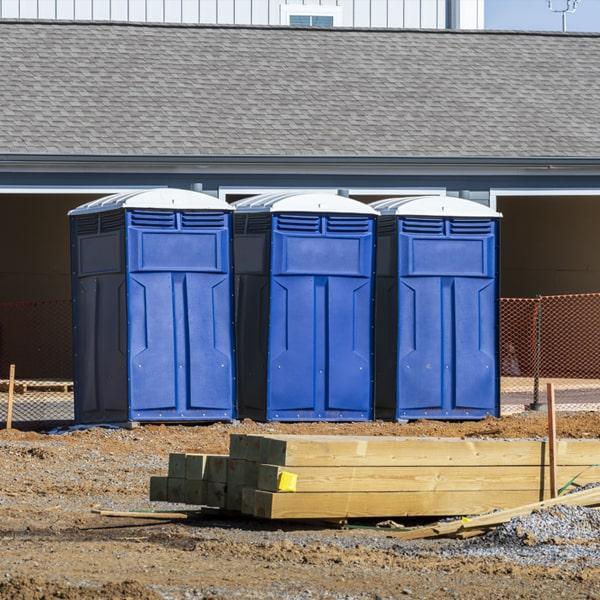 Heavy-duty construction site porta potty in Marion, Illinois