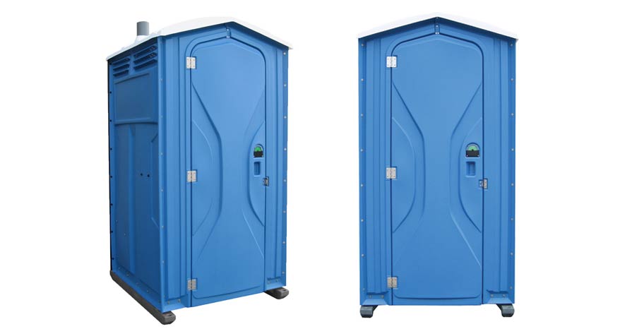 Long-term porta potty units on site in Marion, Illinois